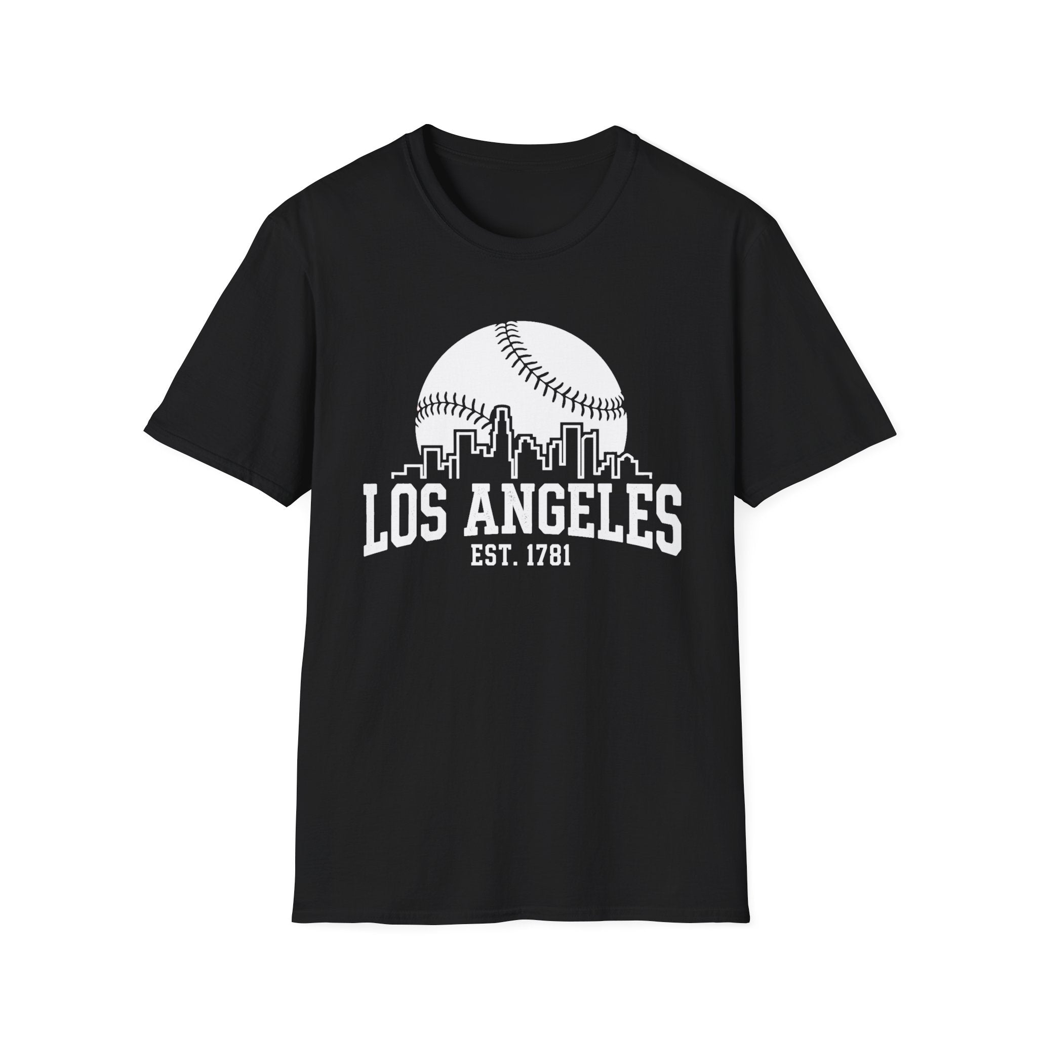 Los Angeles [Skyline] N1 Baseball Tee 2026 - Colorful, printed on both the front and back