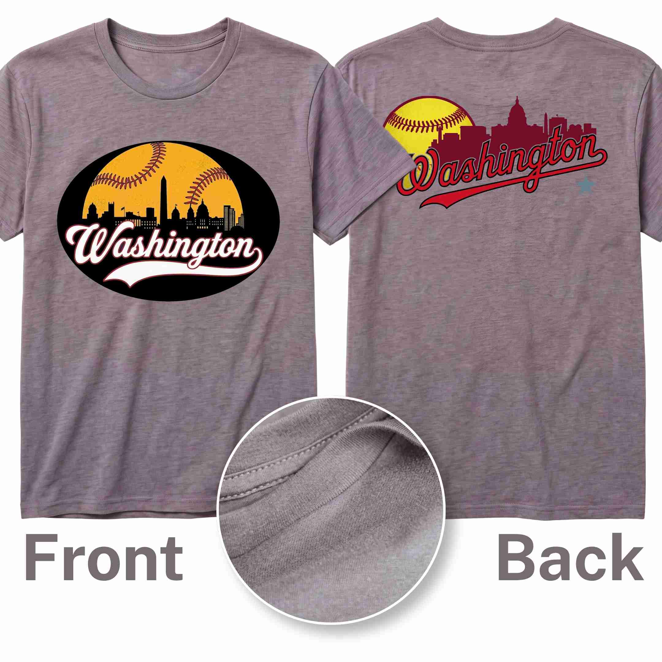 [ALL STATE] Baseball Tee 2026 - Washington N2 S Gray - GAMEDEI