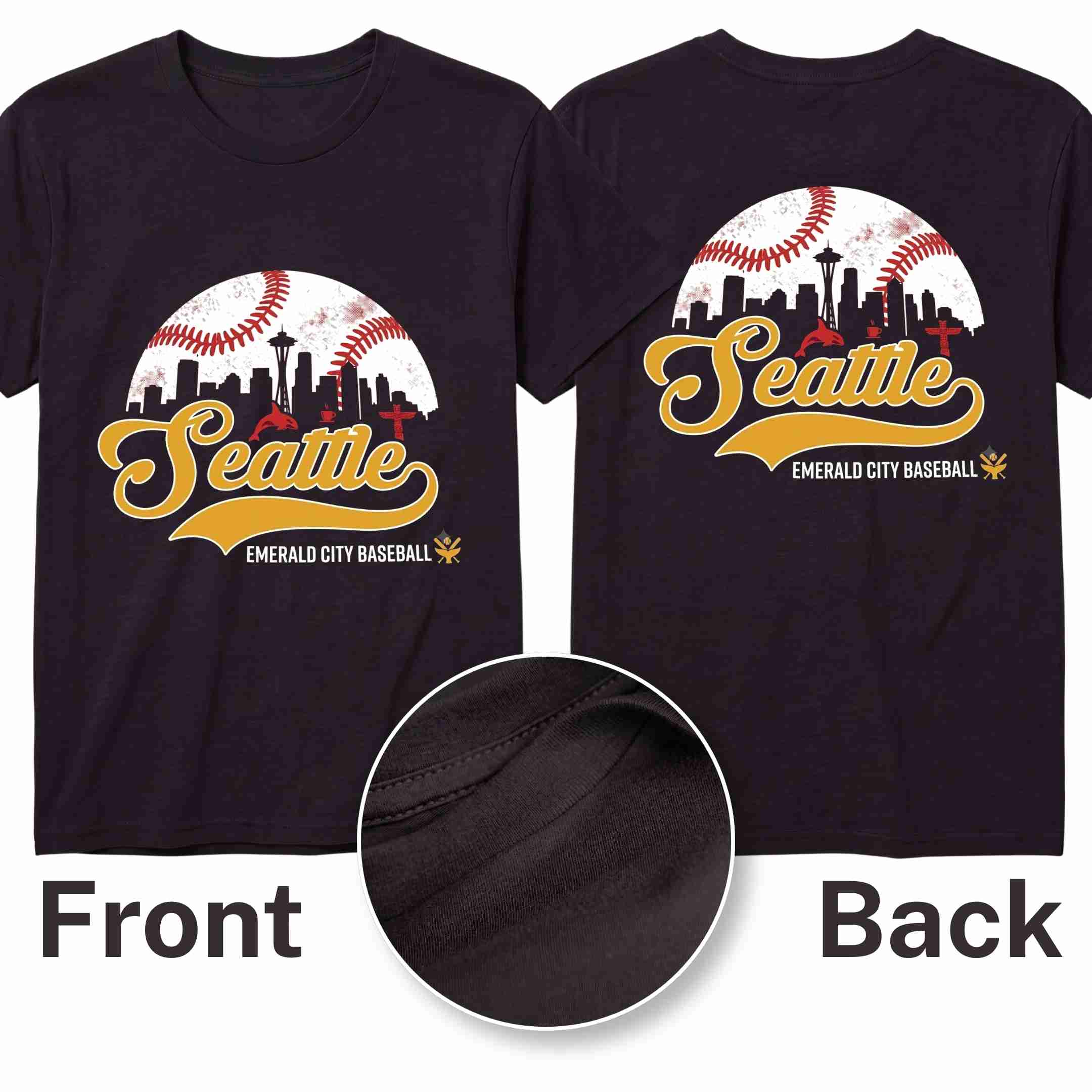 [ALL STATE] Baseball Tee 2026 - Washington N2 S Yellow - GAMEDEI