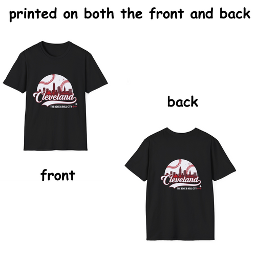 Cleveland Baseball Tee 2026 - Colorful, printed on both the front and back.