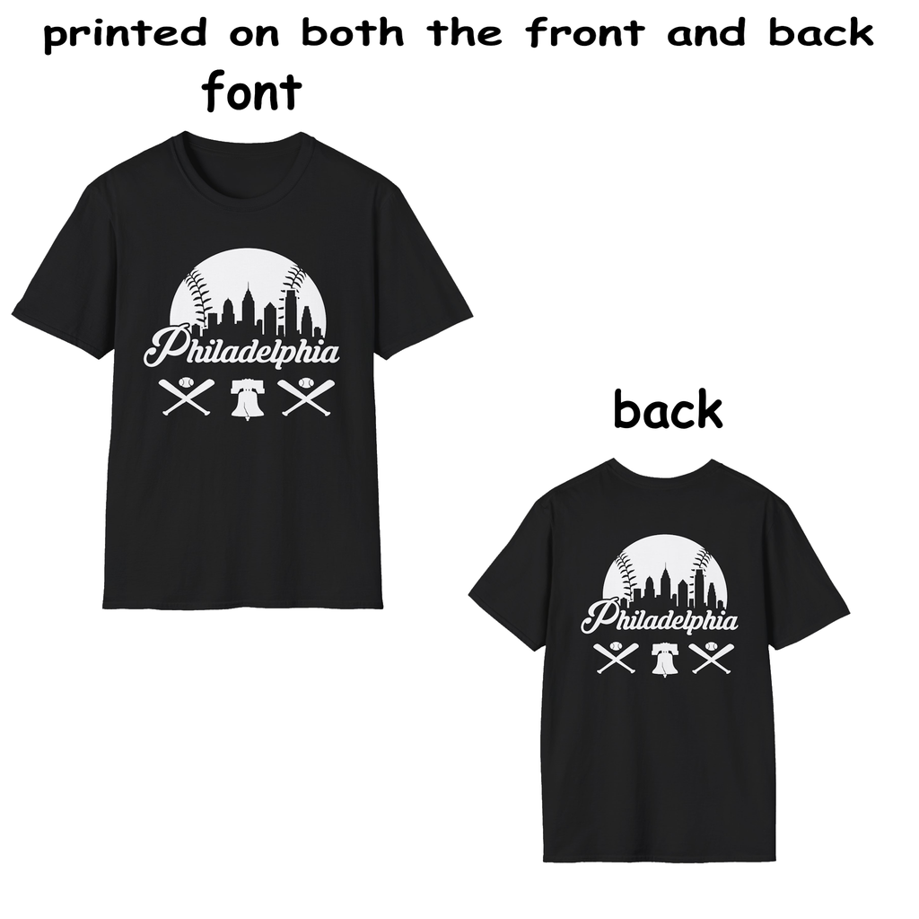 Philadelphia Baseball Tee 2026 - Colorful, printed on both the front and back.