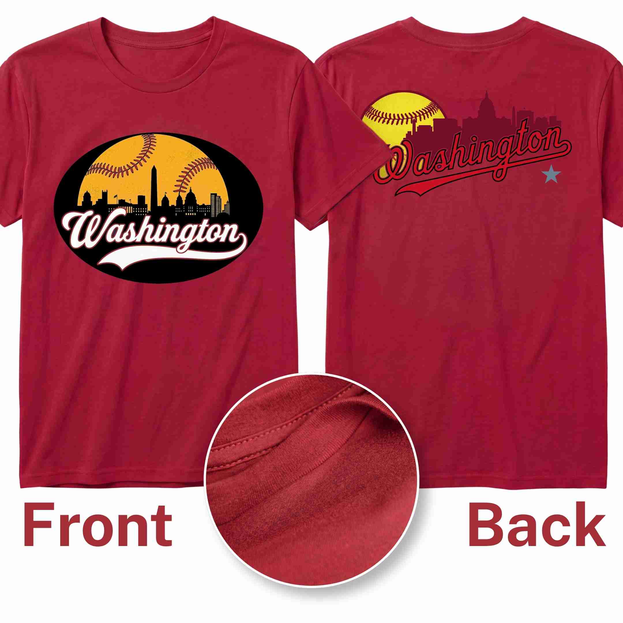 [ALL STATE] Baseball Tee 2026 - Washington N2 S Red - GAMEDEI