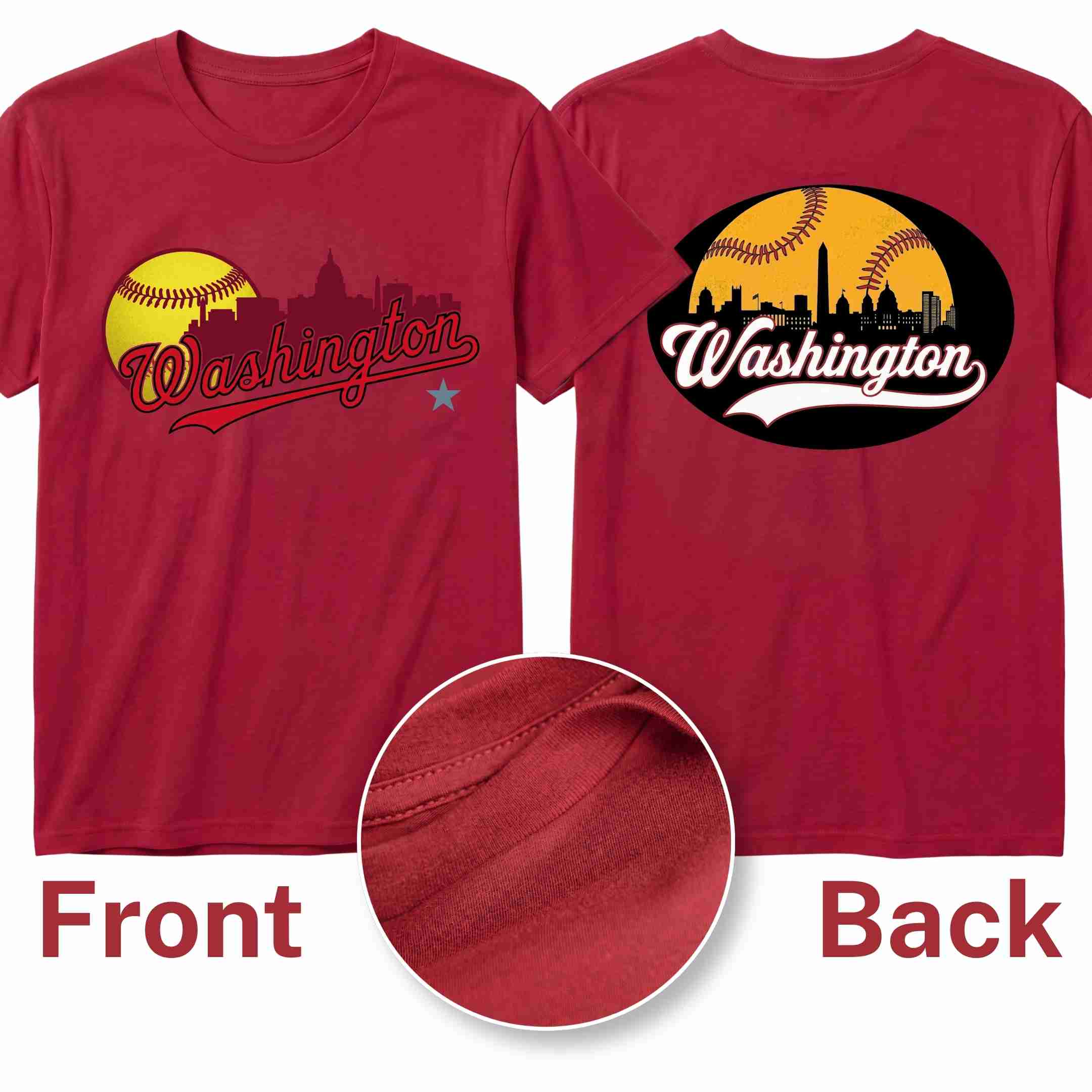 [ALL STATE] Baseball Tee 2026 - Washington N1 S Red - GAMEDEI