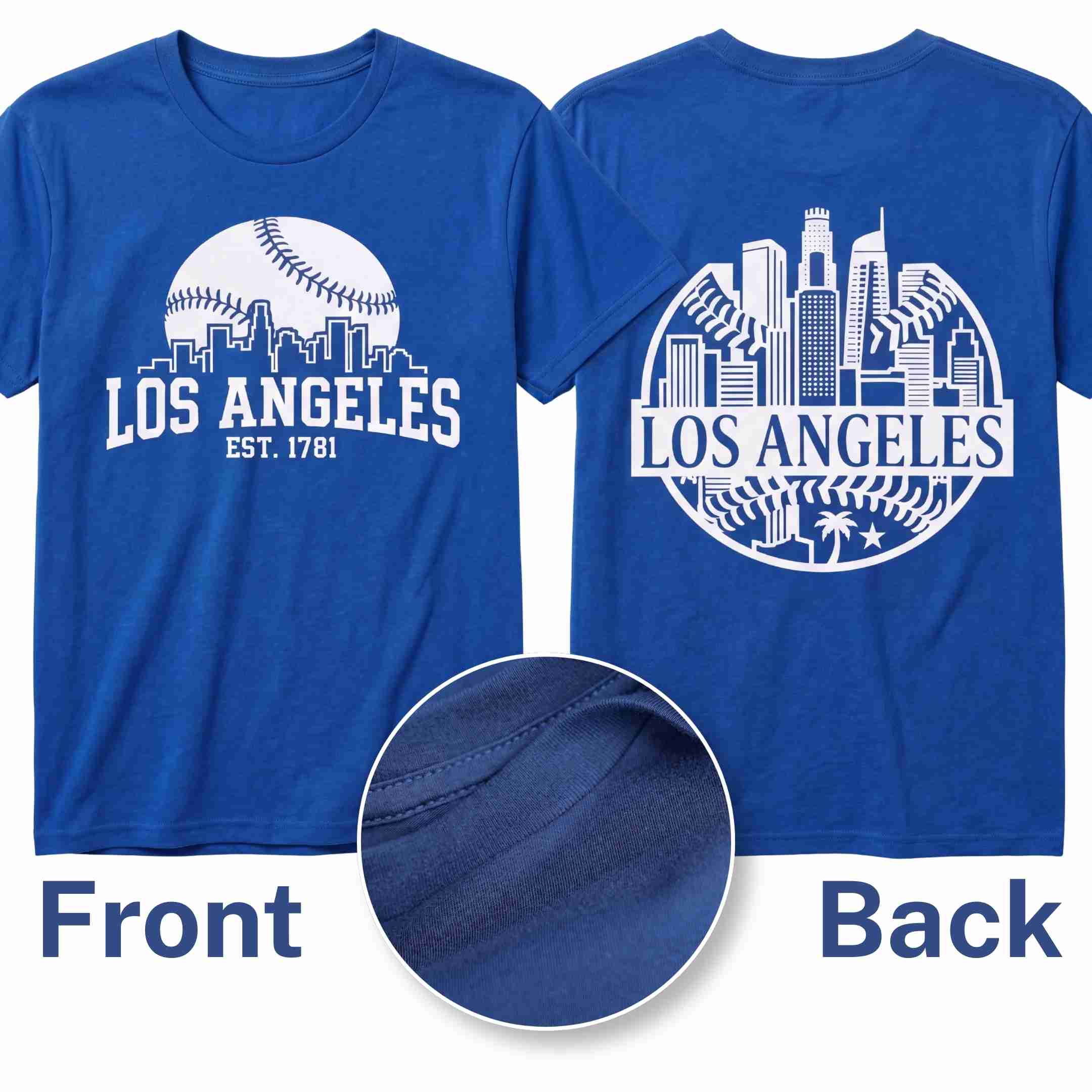 [ALL STATE] Baseball Tee 2026 - Los Angeles [Skyline] S Blue - GAMEDEI