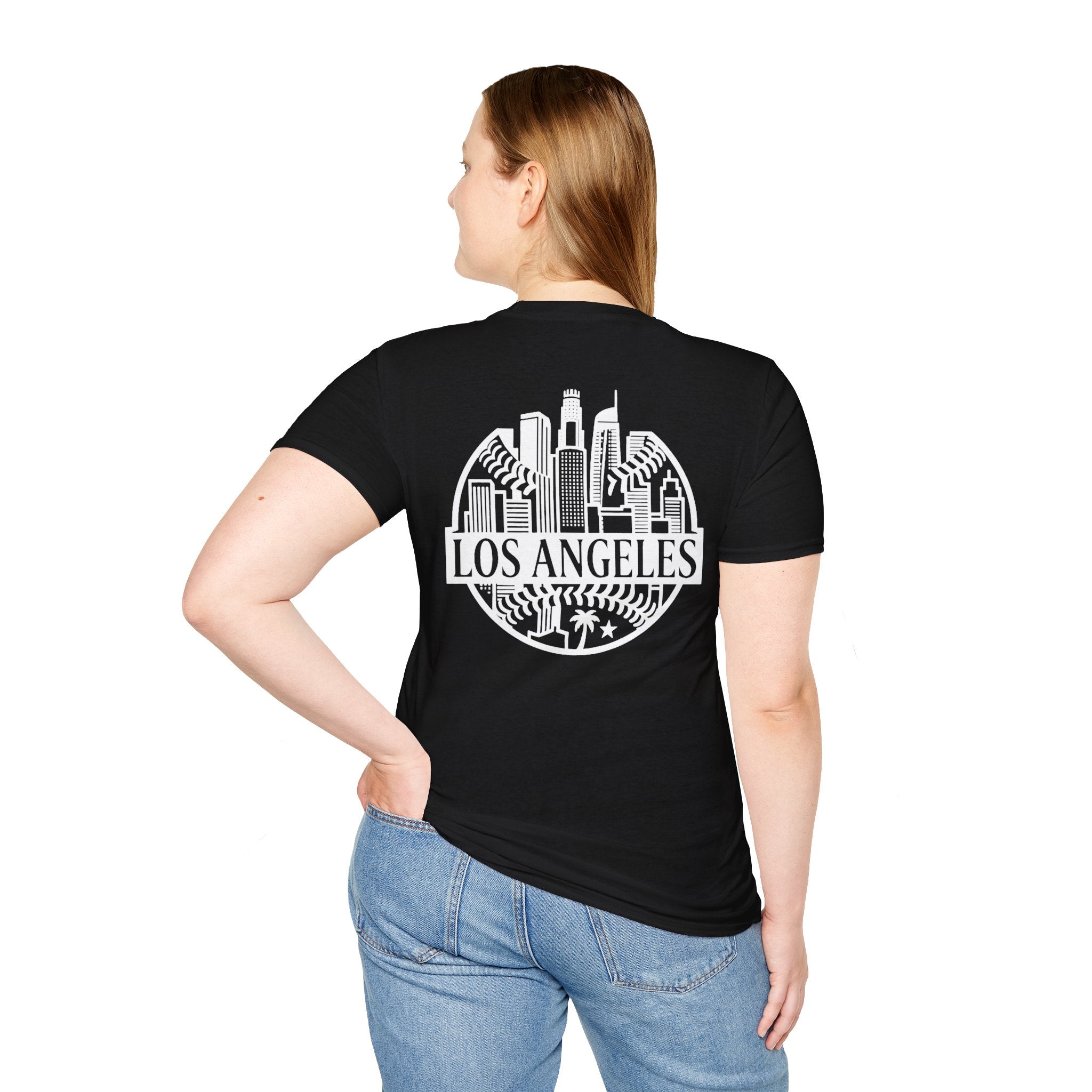 Los Angeles [Skyline] N1 Baseball Tee 2026 - Colorful, printed on both the front and back