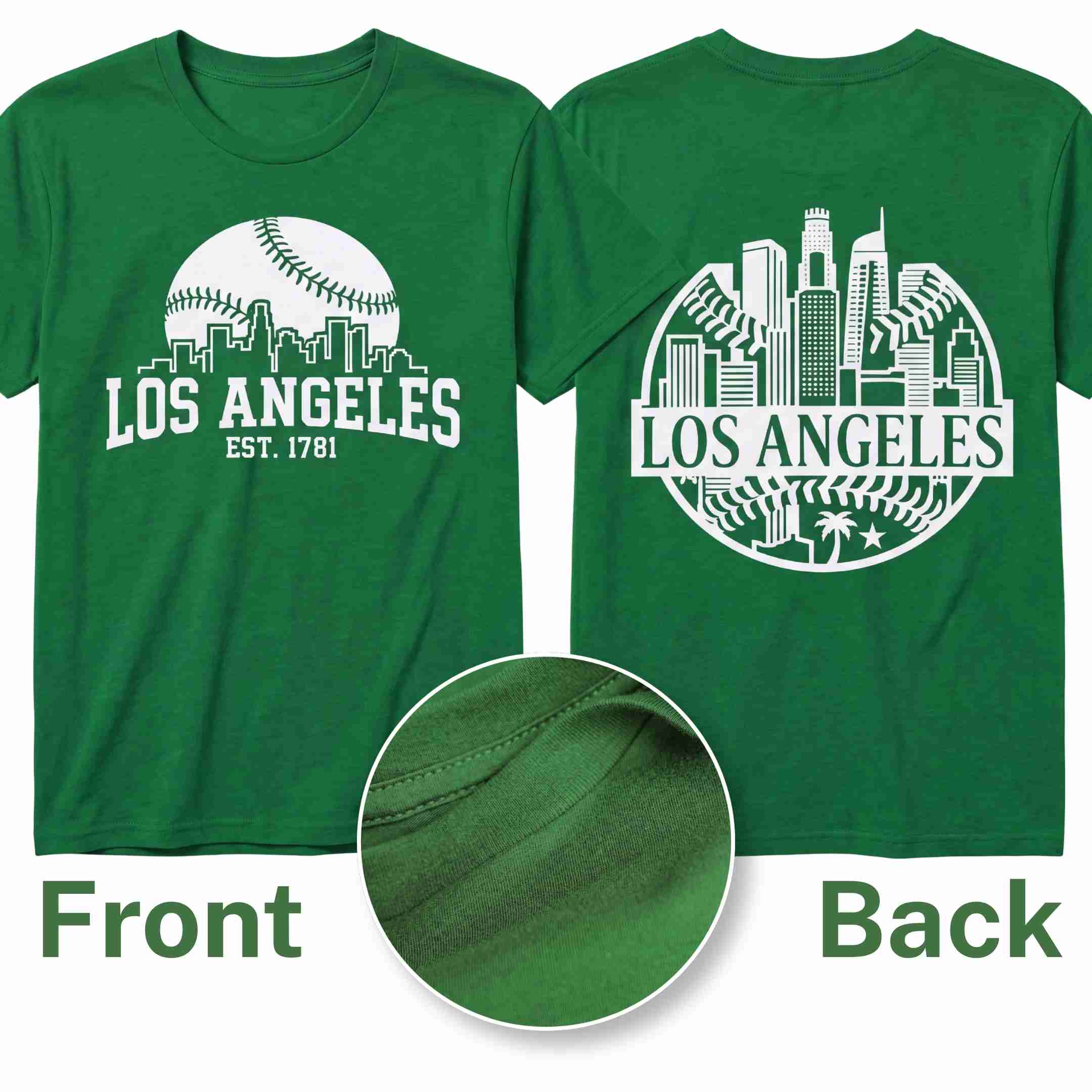 [ALL STATE] Baseball Tee 2026 - Los Angeles [Skyline] S Green - GAMEDEI