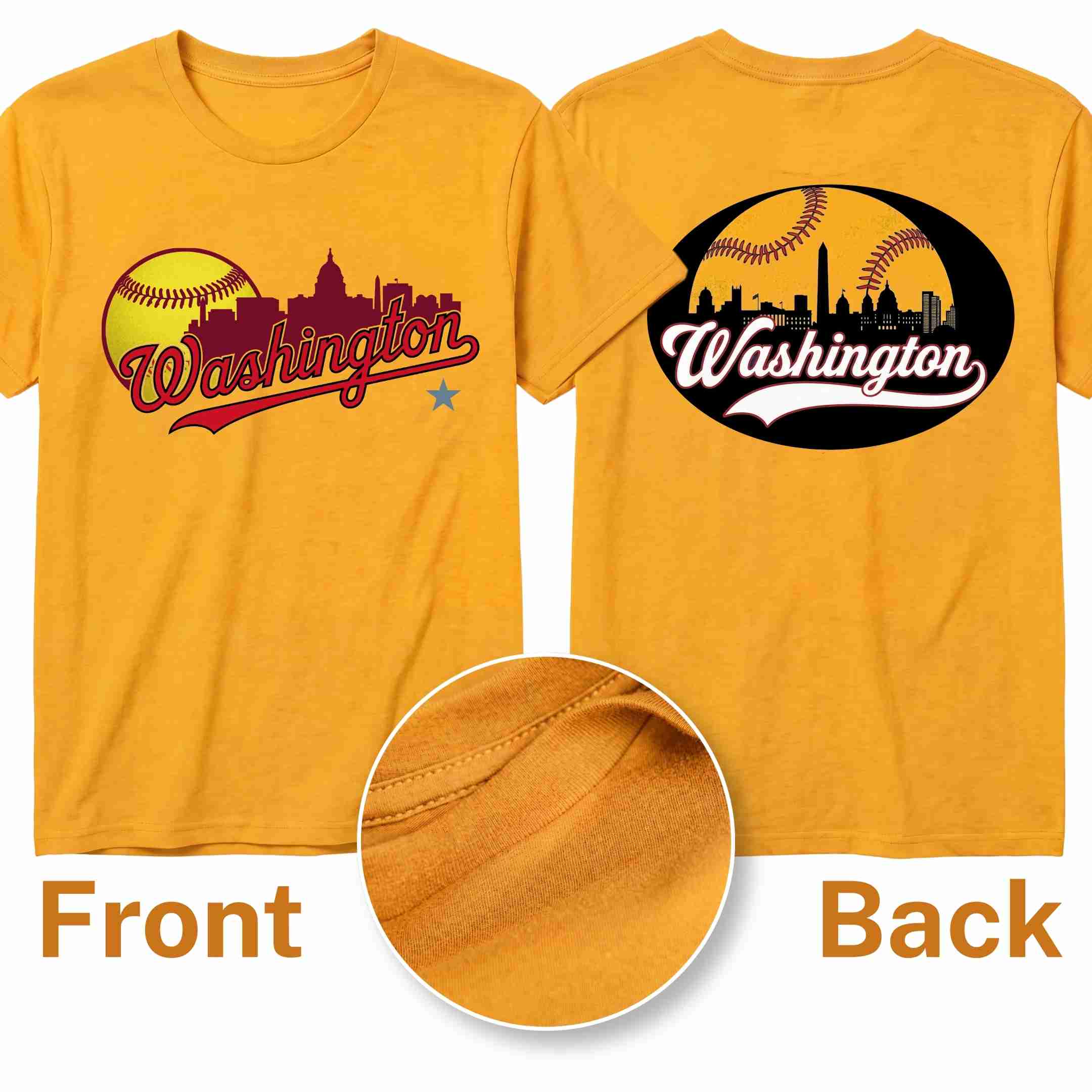 [ALL STATE] Baseball Tee 2026 - Washington N1 S Yellow - GAMEDEI