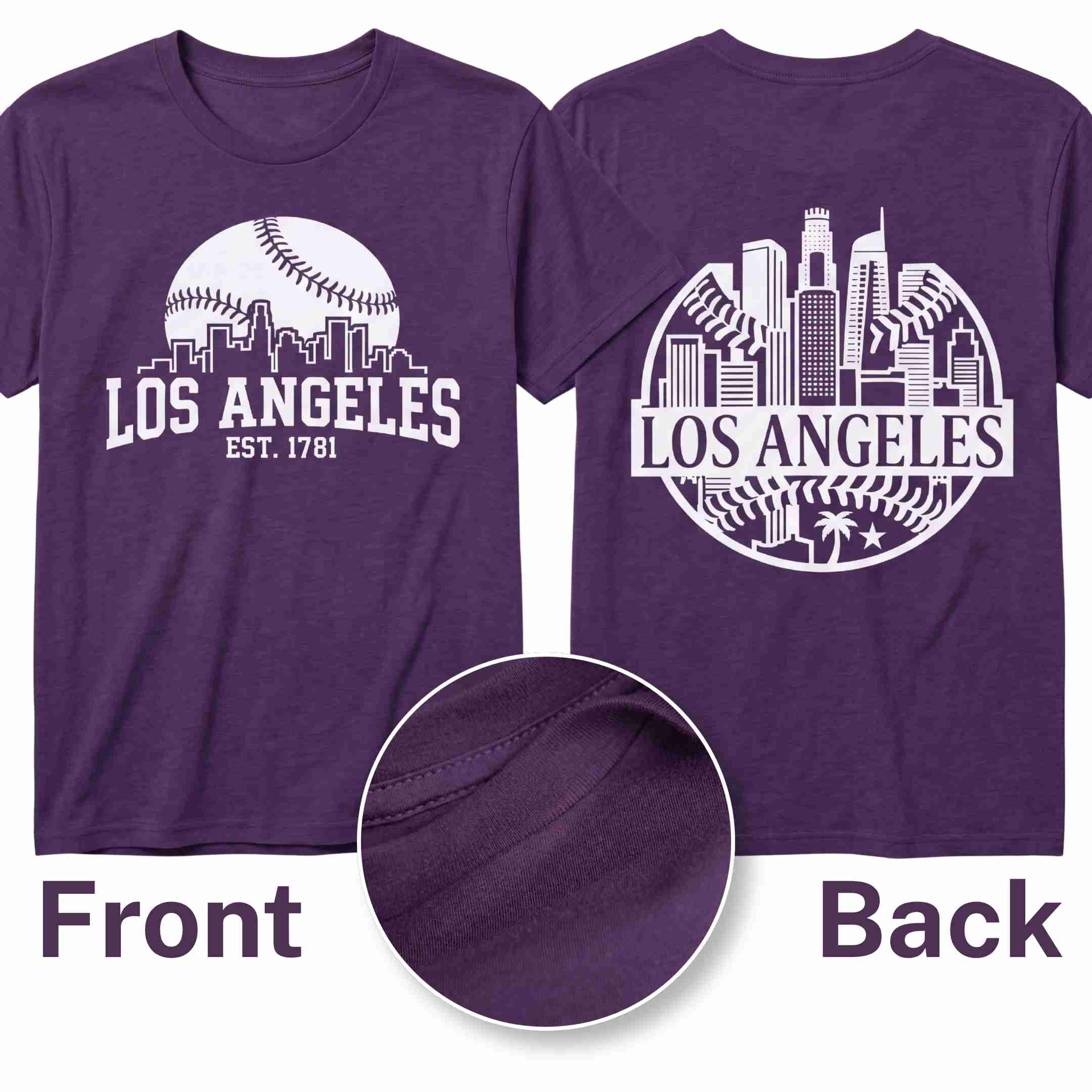 [ALL STATE] Baseball Tee 2026 - Los Angeles [Skyline] S Purple - GAMEDEI