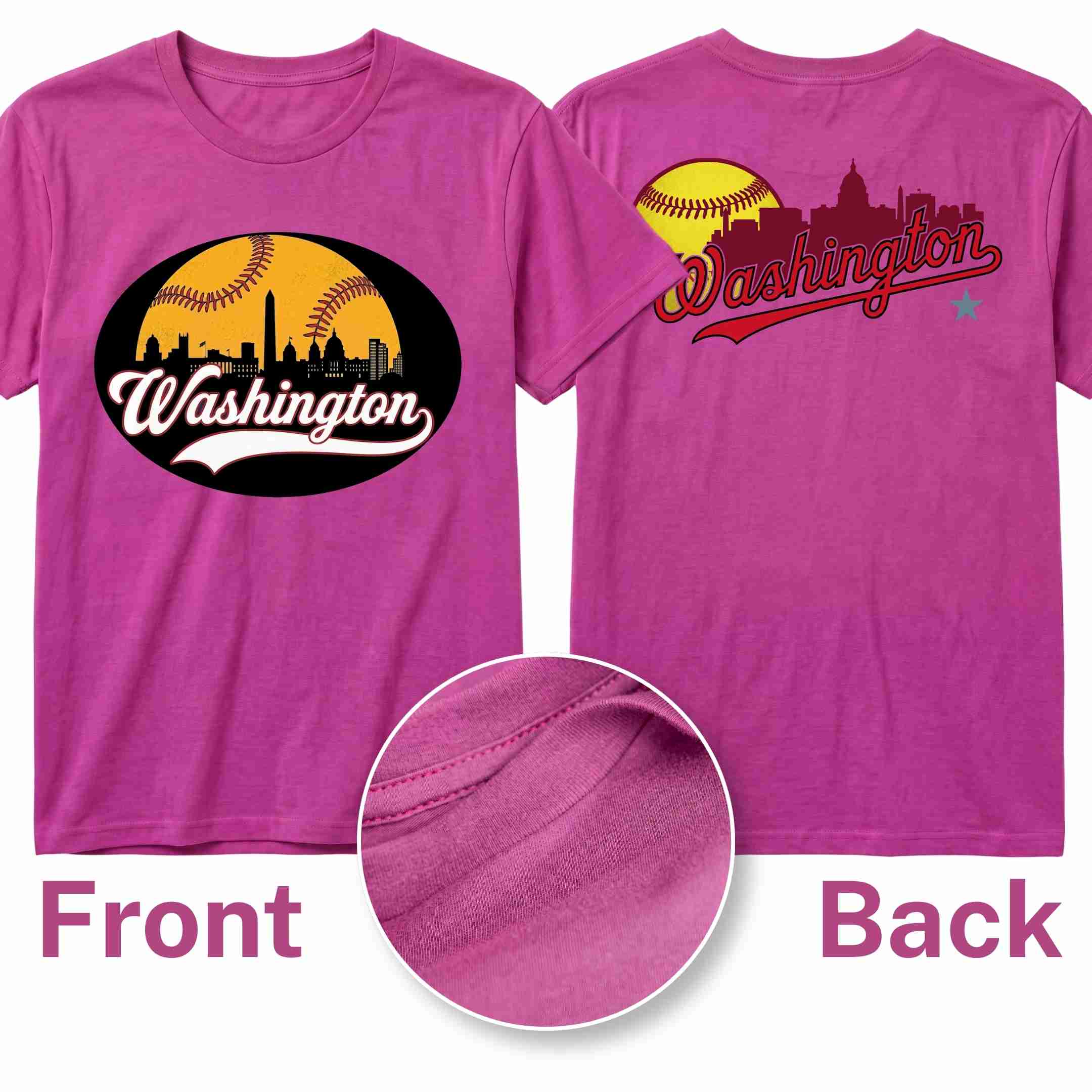 [ALL STATE] Baseball Tee 2026 - Washington N2 S Pink - GAMEDEI