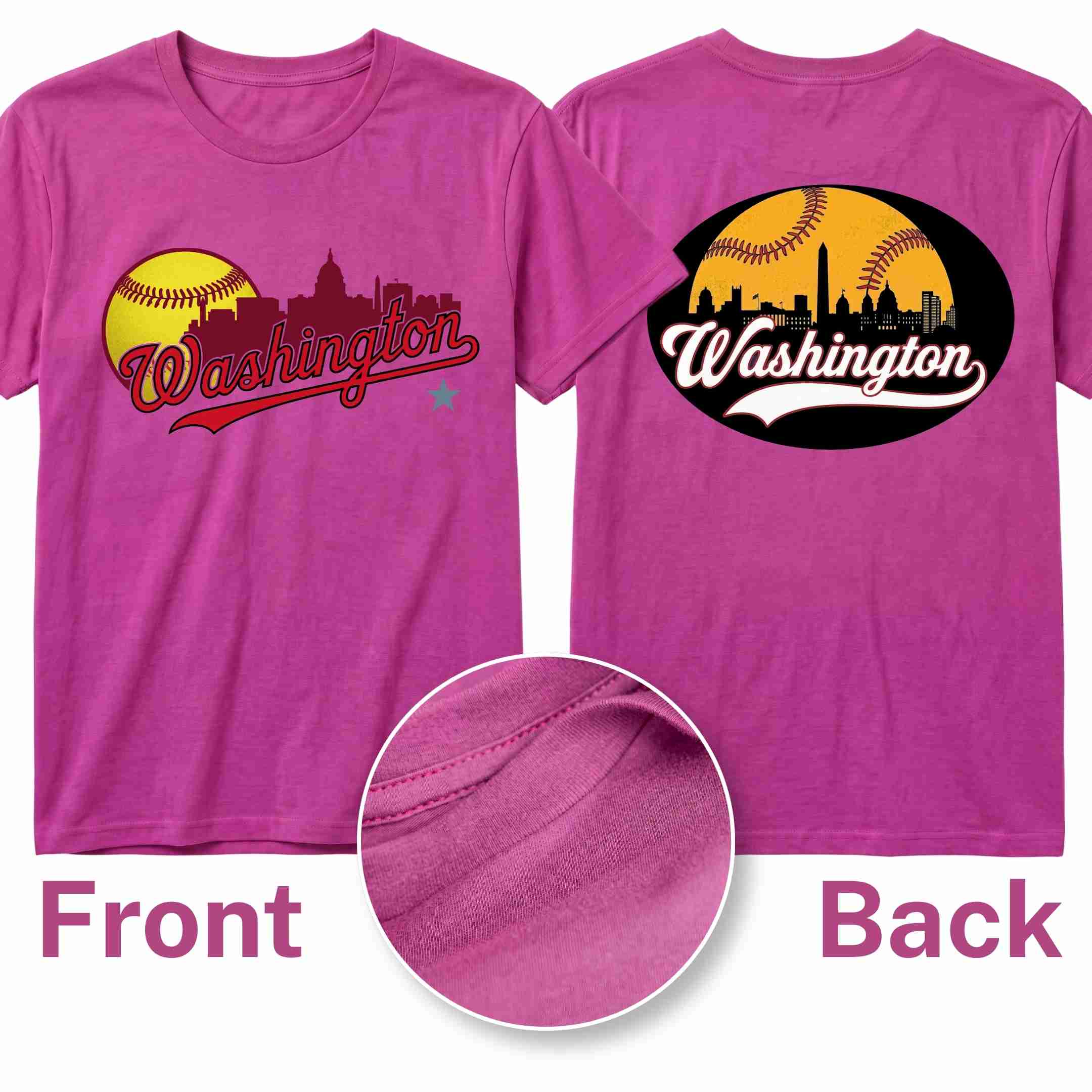 [ALL STATE] Baseball Tee 2026 - Washington N1 S Pink - GAMEDEI