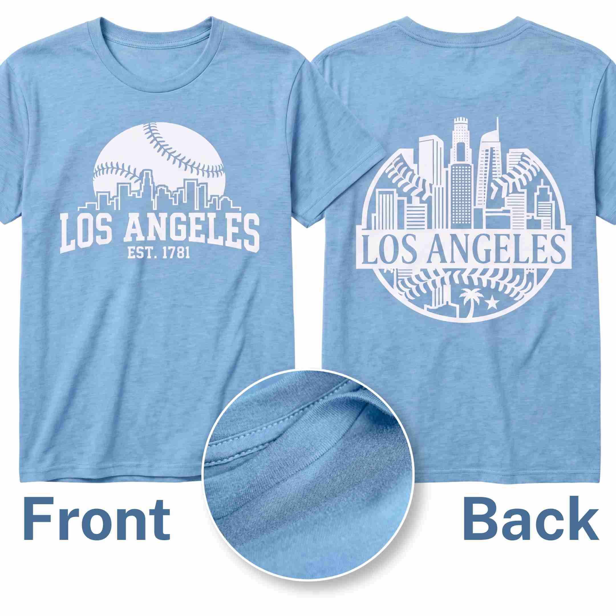 [ALL STATE] Baseball Tee 2026 - Los Angeles [Skyline] S Sky - GAMEDEI