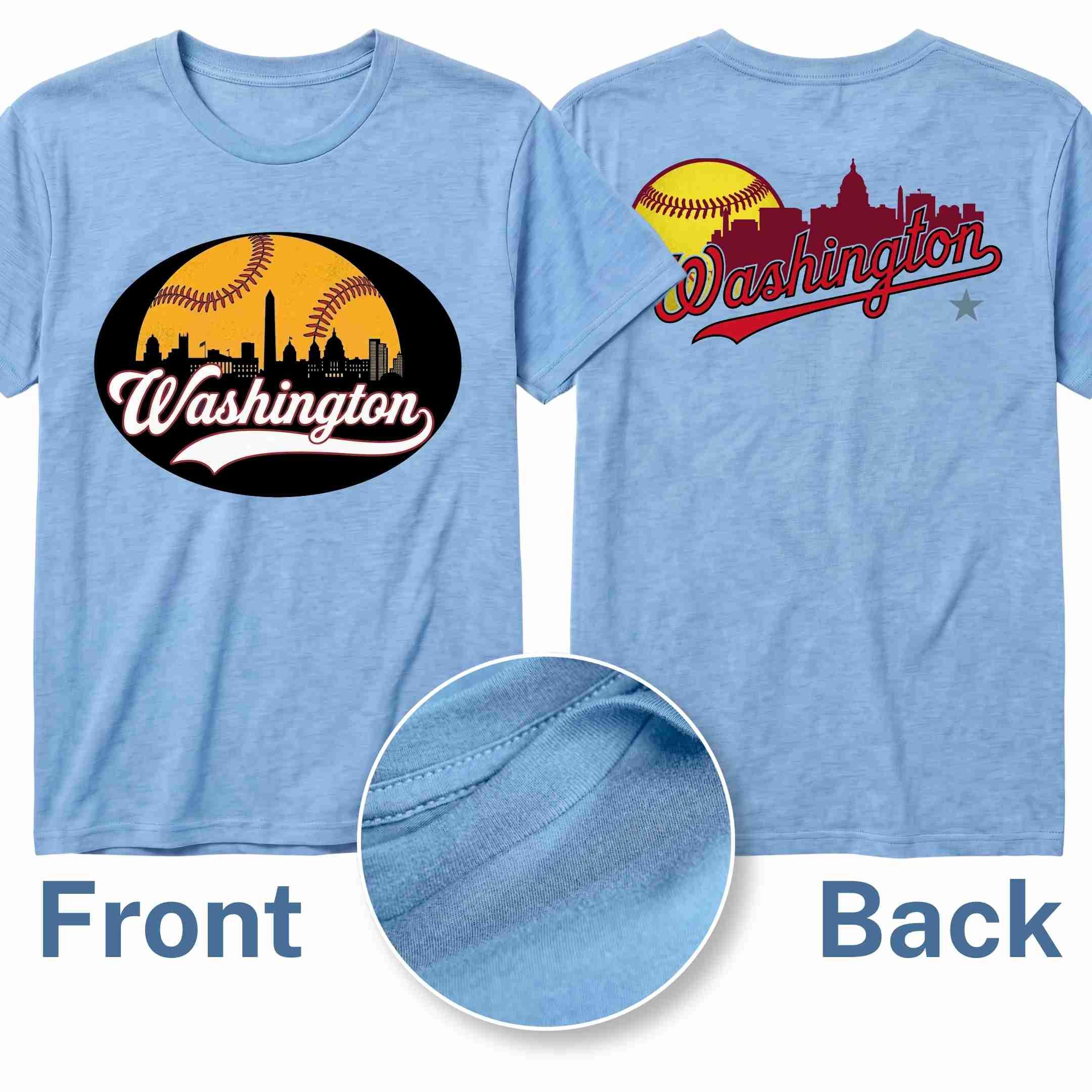 [ALL STATE] Baseball Tee 2026 - Washington N2 S Sky - GAMEDEI