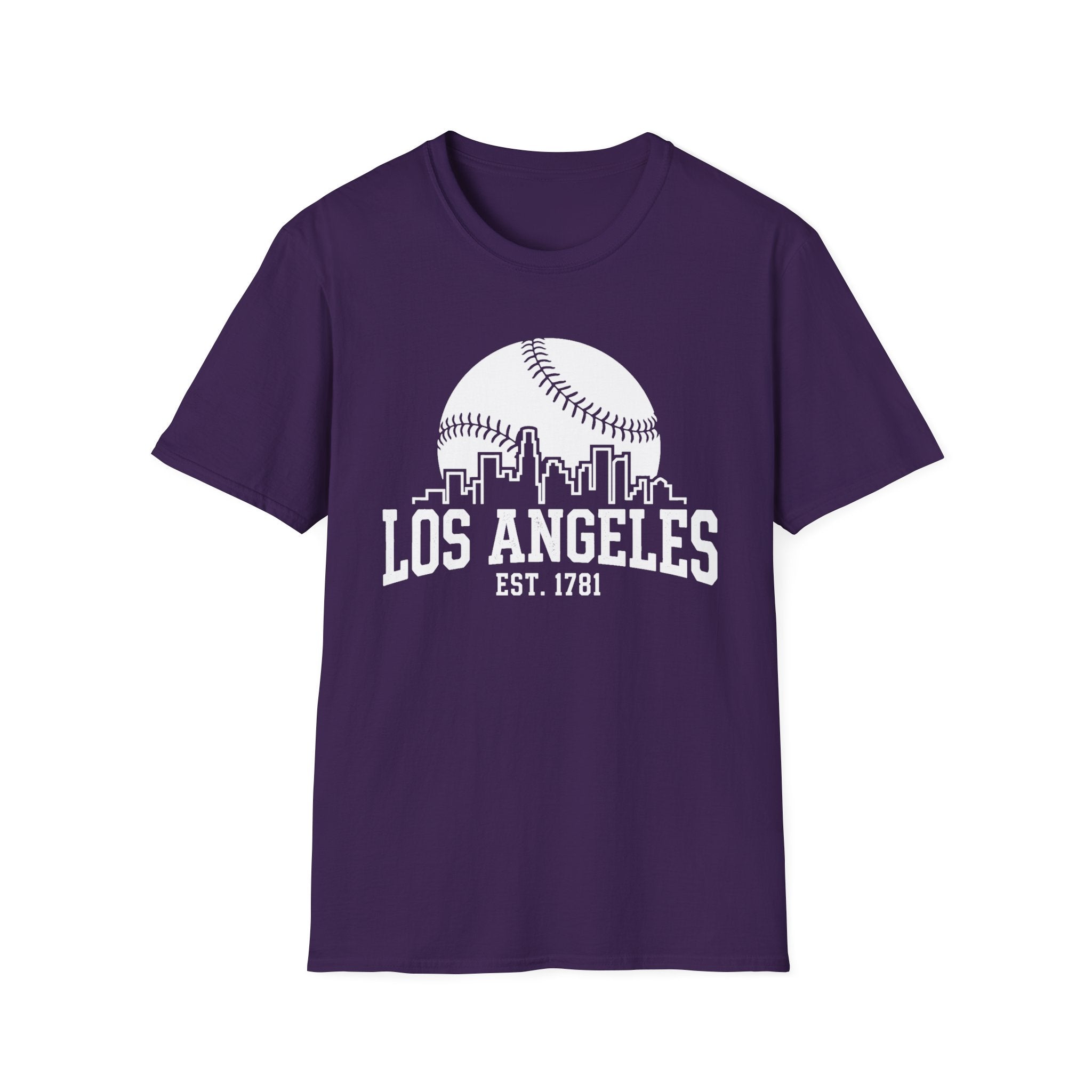 Los Angeles [Skyline] N1 Baseball Tee 2026 - Colorful, printed on both the front and back