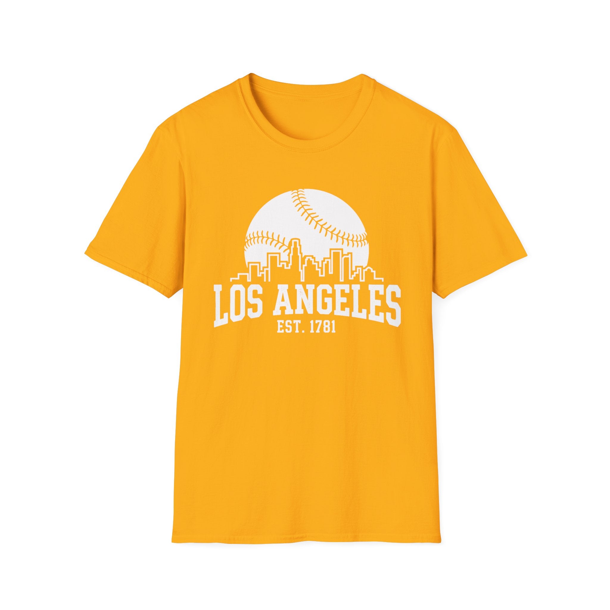 Los Angeles [Skyline] N1 Baseball Tee 2026 - Colorful, printed on both the front and back