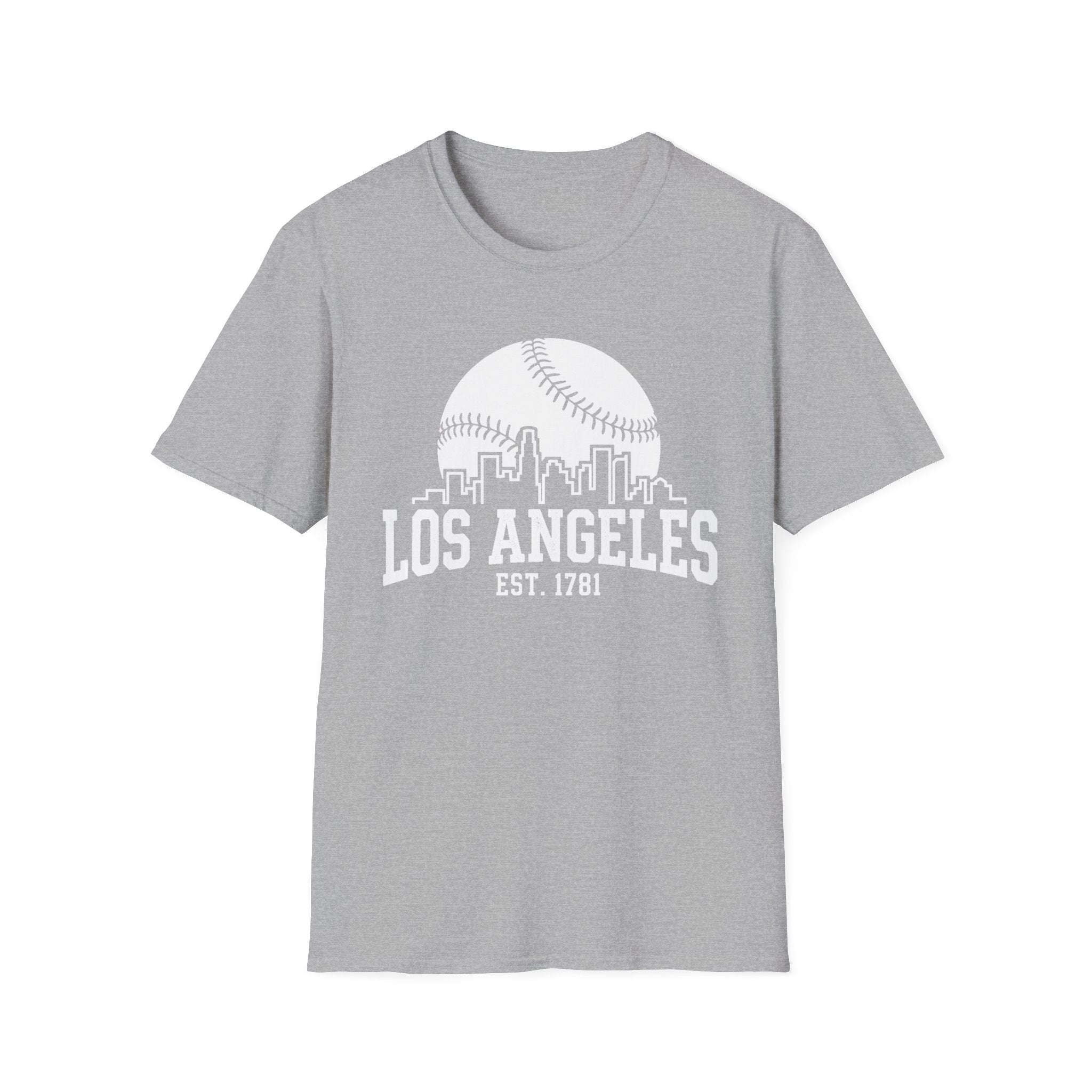 Los Angeles [Skyline] N1 Baseball Tee 2026 - Colorful, printed on both the front and back