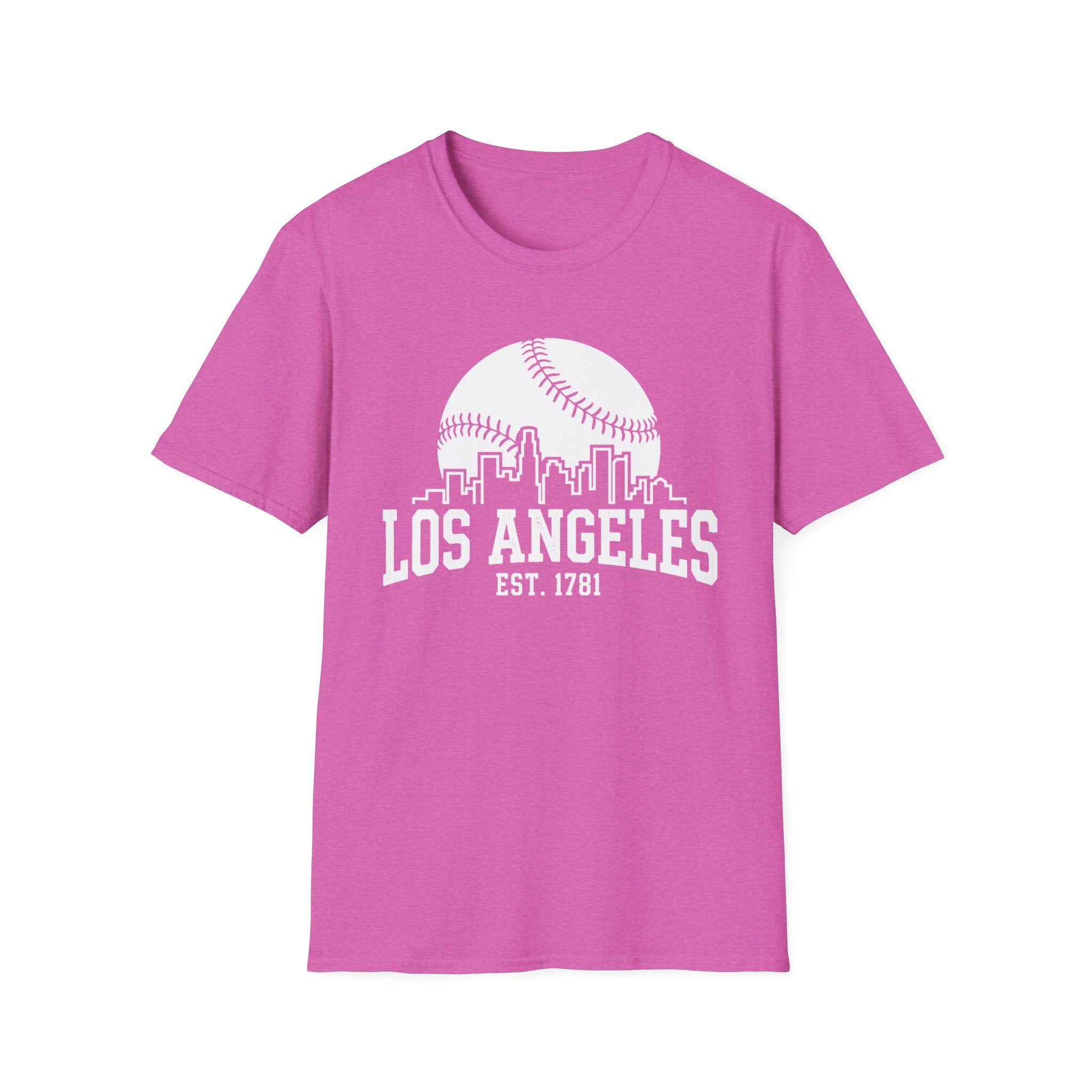 Los Angeles [Skyline] N1 Baseball Tee 2026 - Colorful, printed on both the front and back