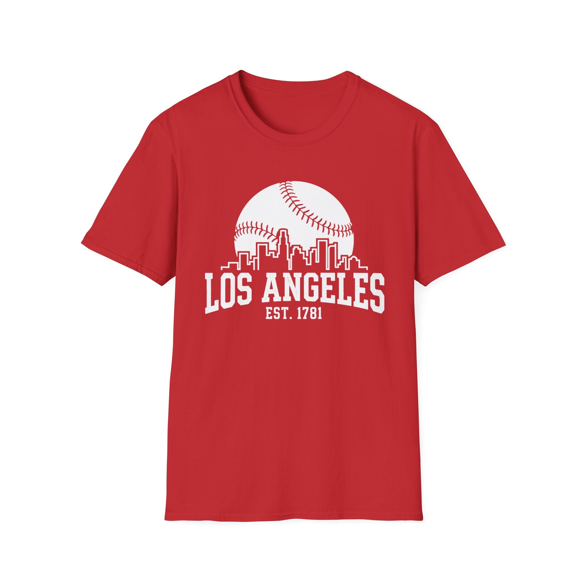 Los Angeles [Skyline] N1 Baseball Tee 2026 - Colorful, printed on both the front and back