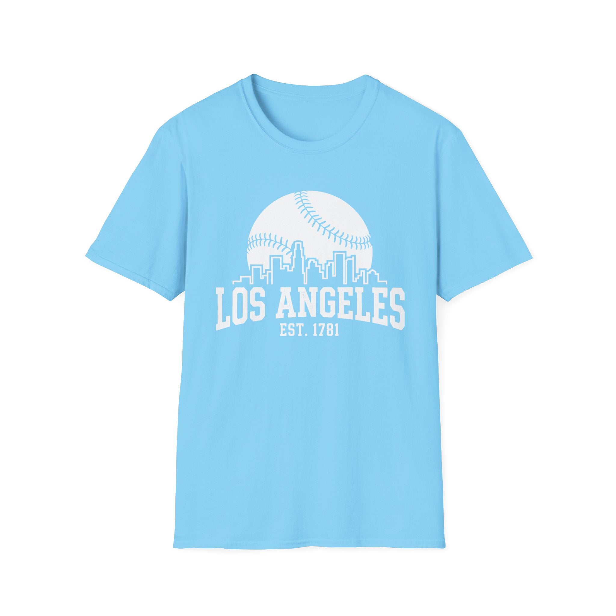 Los Angeles [Skyline] N1 Baseball Tee 2026 - Colorful, printed on both the front and back
